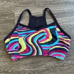 Brooks Sports Bra in Bright, Psychedelic Pattern - Great Condition!